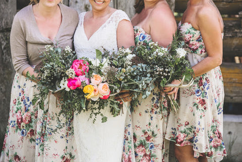 mother of the groom dresses for outdoor country wedding