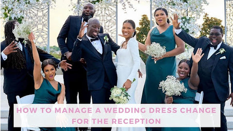 how to manage a wedding dress change after ceremony before reception