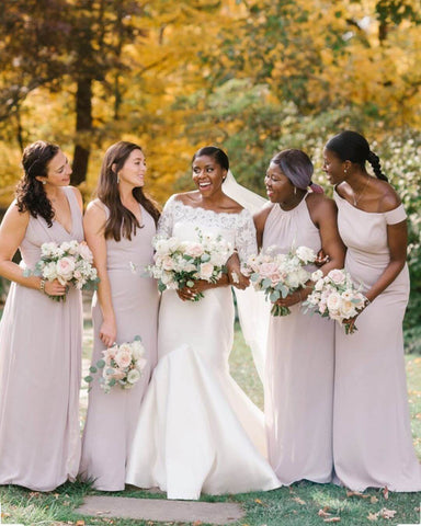 Charcoal And Dusty Rose Autumn Bridal Party Details | The Espresso Edition