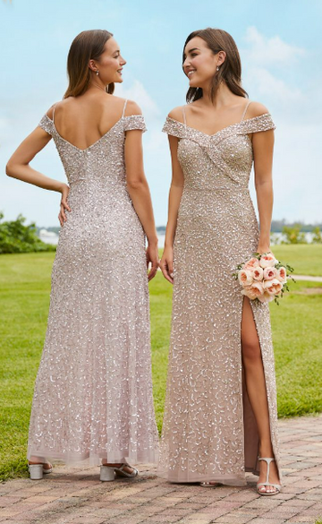 Adrianna Papell Platinum Bridesmaid Dresses