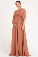 Jenny Yoo Convertible Maternity Bridesmaid Dress Cerise