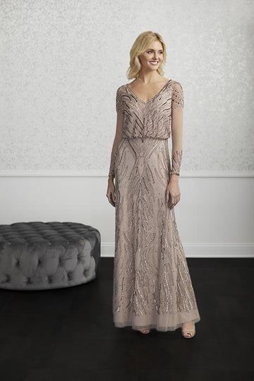 Adrianna Papell Platinum Bridesmaid Dress 40150