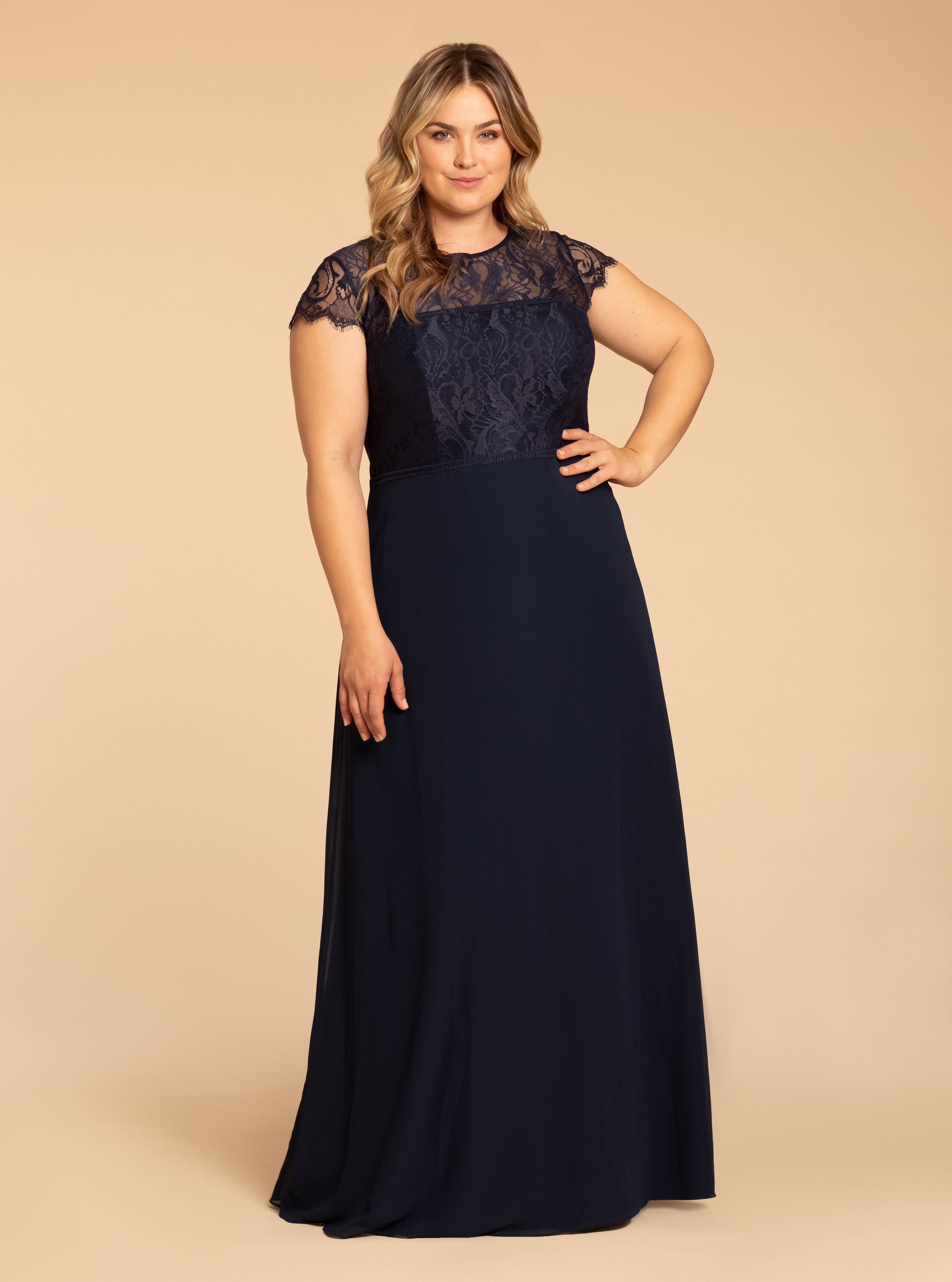 Hayley Paige Occasions Plus Size Bridesmaid W917 | Bridesmaids