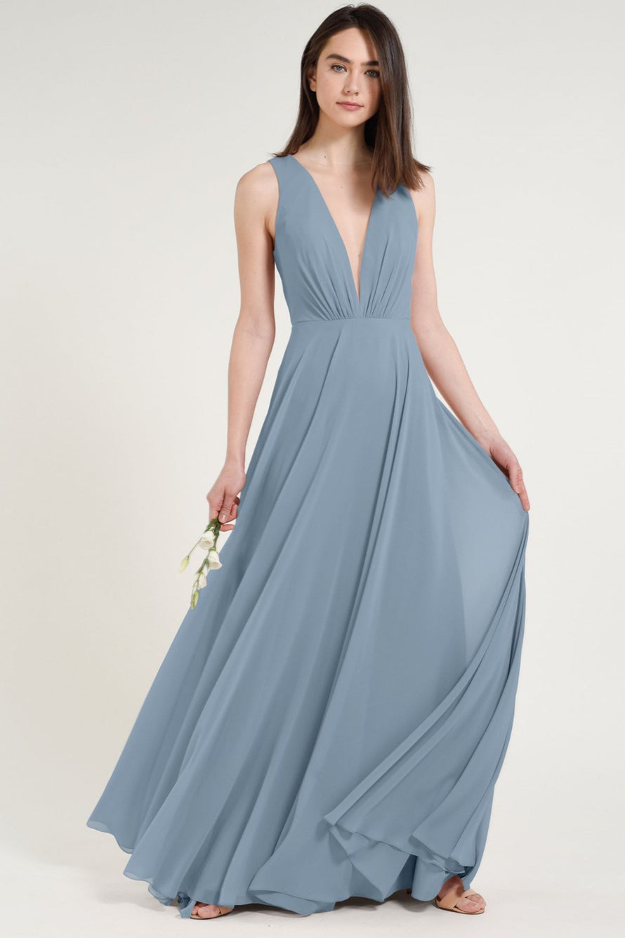jenny yoo blue bridesmaid dress