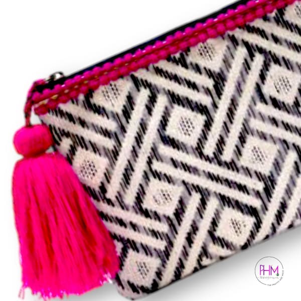 Adalaide Printed Cotton Clutch By Jen and Co.