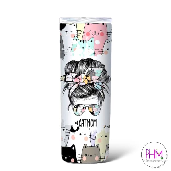 Art Pop Flowers 20 oz Stainless Steel Skinny Tumbler Sublimation Hot Cold  Coffee Soda