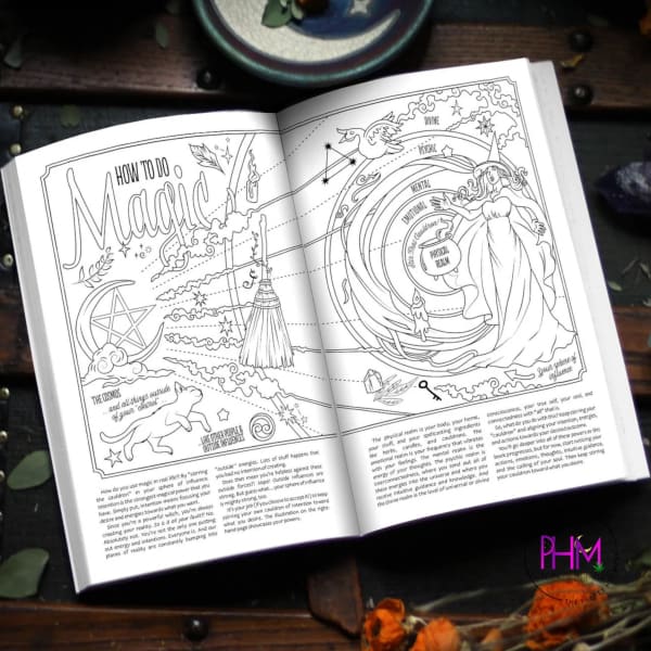 Coloring Book of Shadows: Planner for a Magical 2024 [Book]