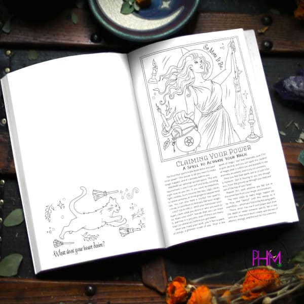 Coloring Book of Shadows: Planner for a Magical 2021