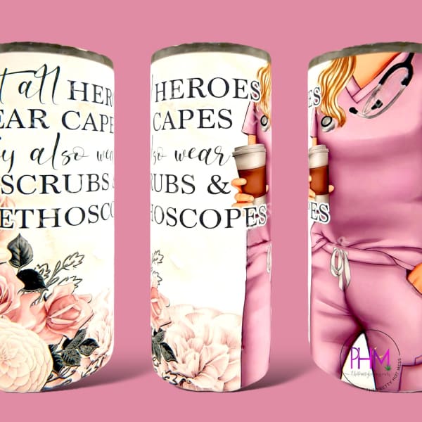 Personalized Pink Rose Tall Tumbler