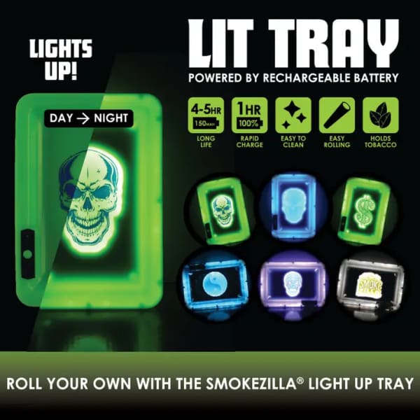 Led Rolling Tray with Scale Smoking Accessories Tobacco Glow Weed