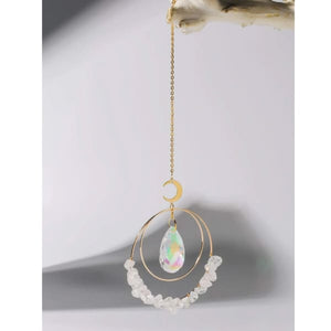 Pink and Silver Suncatcher Clear AB Suncatcher Crystal Aurora Borealis –  Little Desirez Jewelry