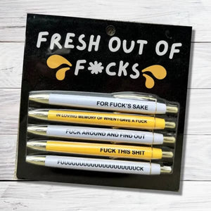Fuck It All Ink Pen Set The Pretty Hot Mess