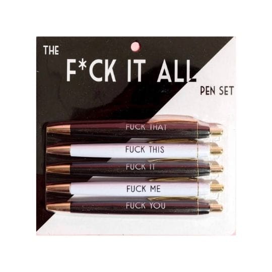 Fuck It All Ink Pen Set The Pretty Hot Mess