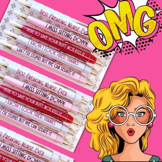 Snarky Pens: Nursing School (Set of 9 Pens)