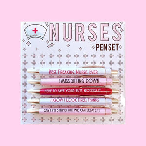 Snarky Pens: Nursing School (Set of 9 Pens)