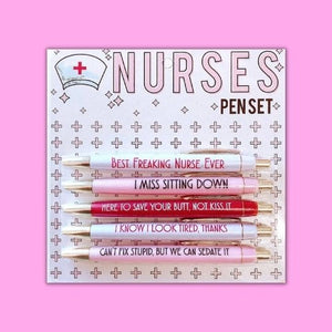 Funny Pens for Adults | Funny Pens for Coworkers | Snarky Pens | Erasable  Pens Multicolor Funny Nurse Pens | Funny Work Pens with Sayings for Adults  