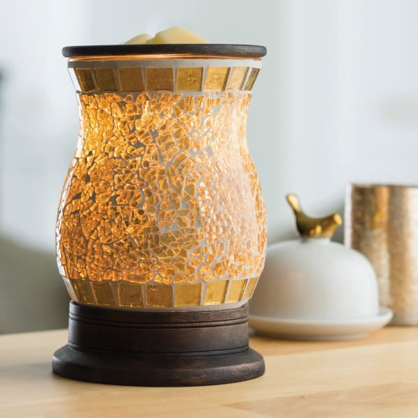 Gilded Glass Illumination Wax Warmer The Pretty Hot Mess