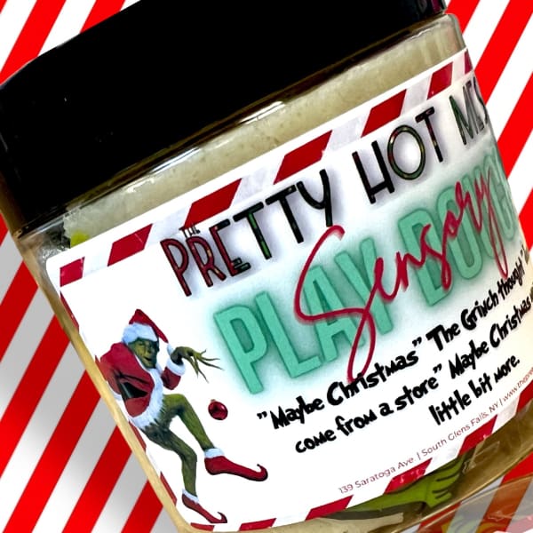 Grinch Sensory Play Dough Kit The Pretty Hot Mess