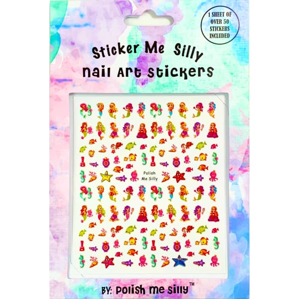 Nail Stickers by Polish Me Silly The Pretty Hot Mess Mermaids for Life
