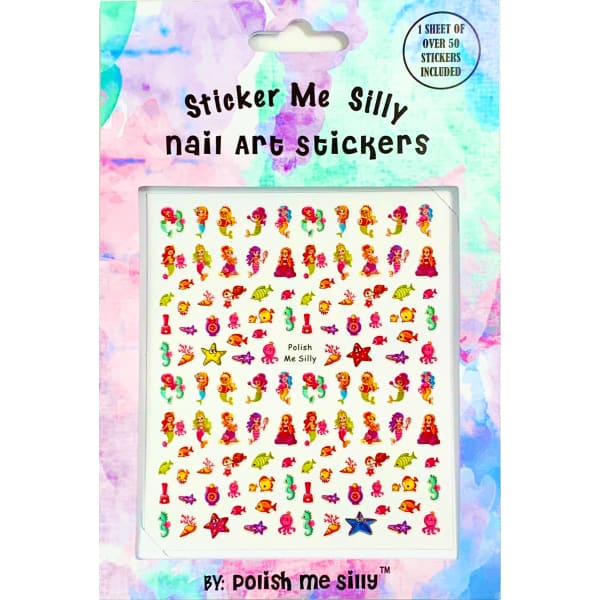 Polish Me Silly Neon Flower Nail Art Stickers