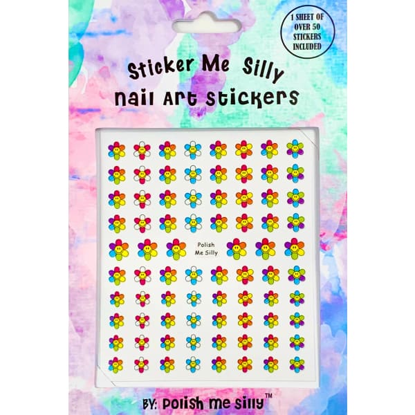 Nail Stickers by Polish Me Silly The Pretty Hot Mess Hippie Flowers