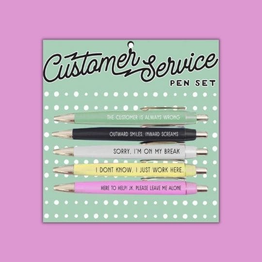  Kicikol The Shit Show Pens, Funny Pens Swear Word Daily Pen  Set, Customer Service Pen Set-E : Office Products