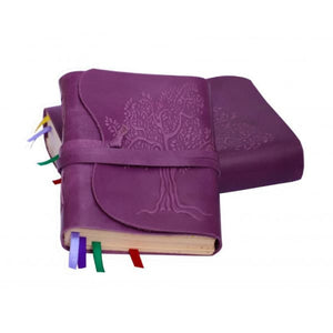 Tree of Life Purple Leather Journal The Pretty Hot Mess