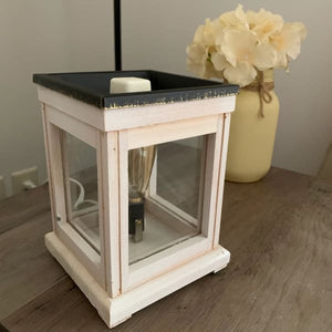 White Weathered Wood Wax Warmer