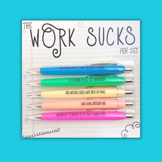  NELLN The Shit Show Pens, Welcome to the Shit Show Pens, The Shit  Show Pen Set Funny, Funny Pens Swear Word Daily Pen Set, for Student Gift  Stationery Office Signature