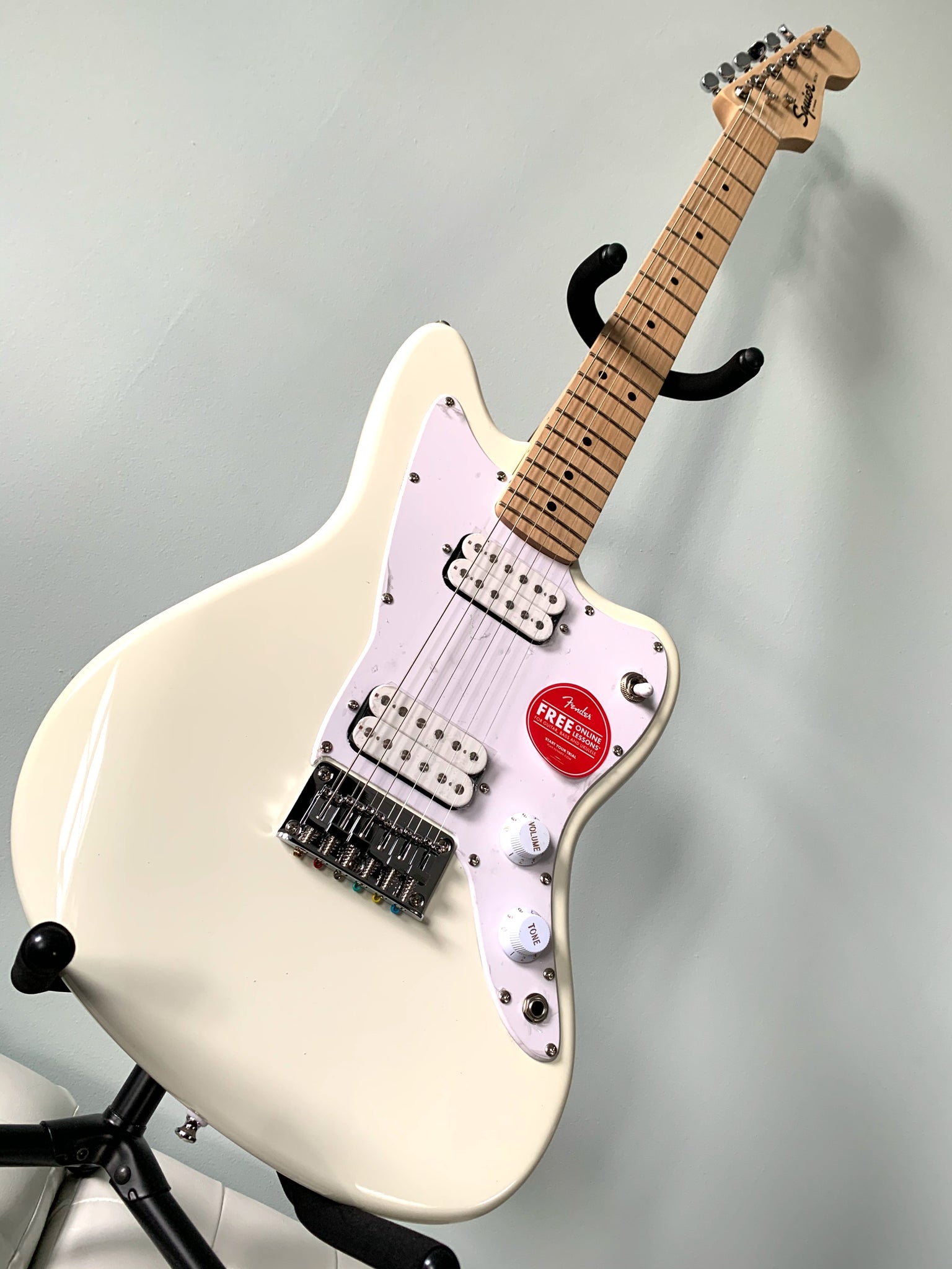 Fender Squier Mini Jazzmaster HH- Olympic White – West Main Music