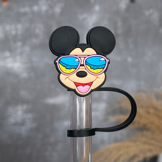 Magical Mouse Ears Rainbow Straw Topper | Straw Buddy | Straw Charm | Straw  Decoration