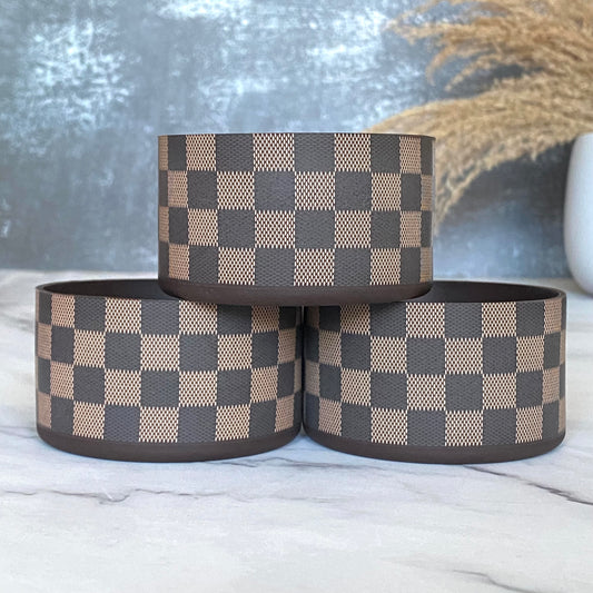 LV Straw Topper Black White – Etch and Ember