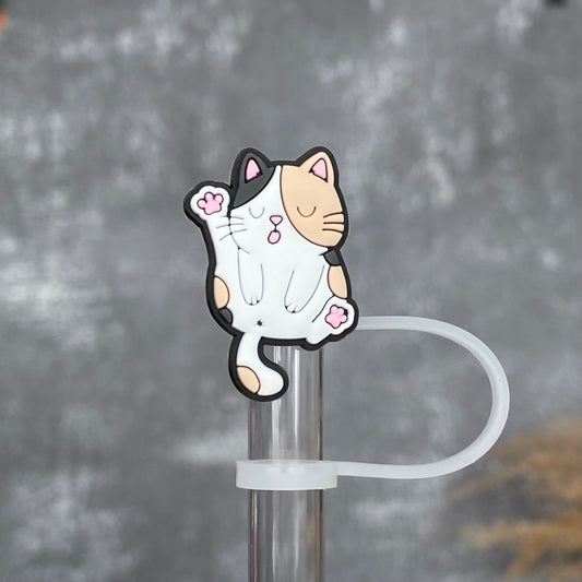 Pink Kitty Straw Topper