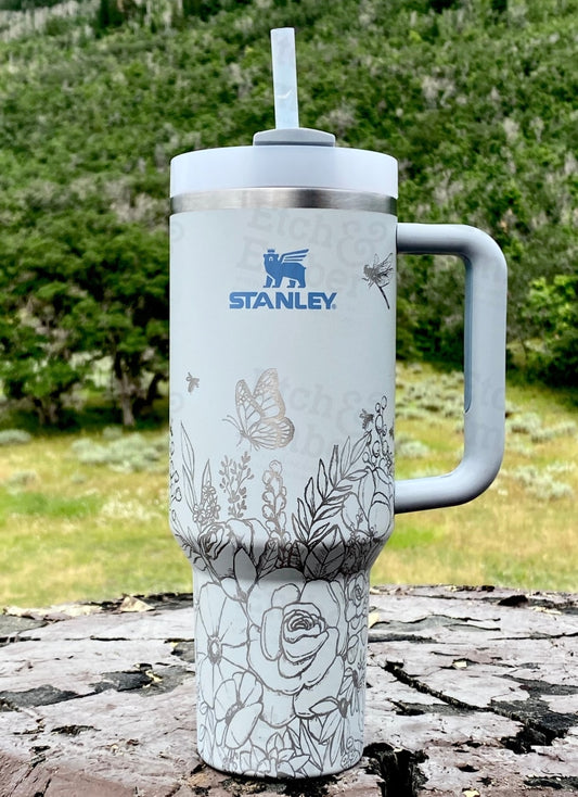 Stanley style quencher stainless steel tumbler – Meher's-TheLabel