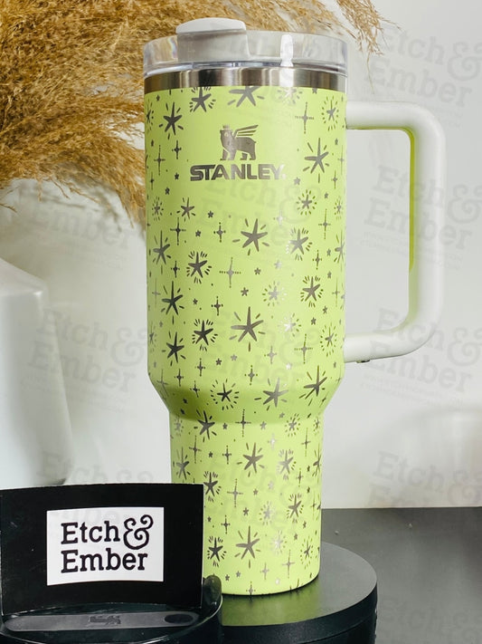 The Grinch Custom Stanley Adventure Quencher 40 oz tumbler/ Simple Mod –  Etch and Ember