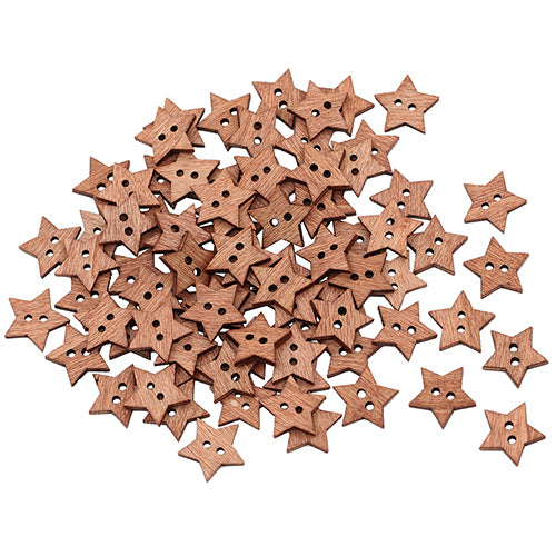 star shaped buttons sewing