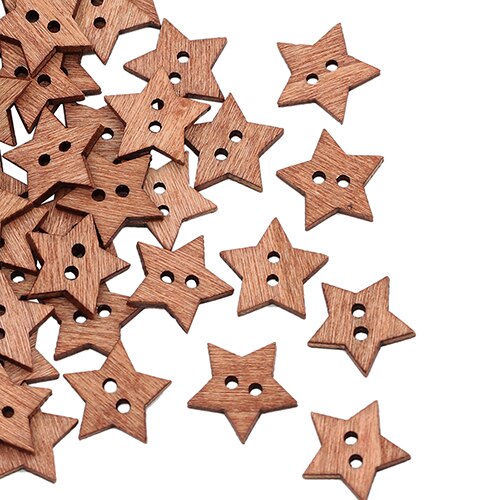 star shaped buttons sewing