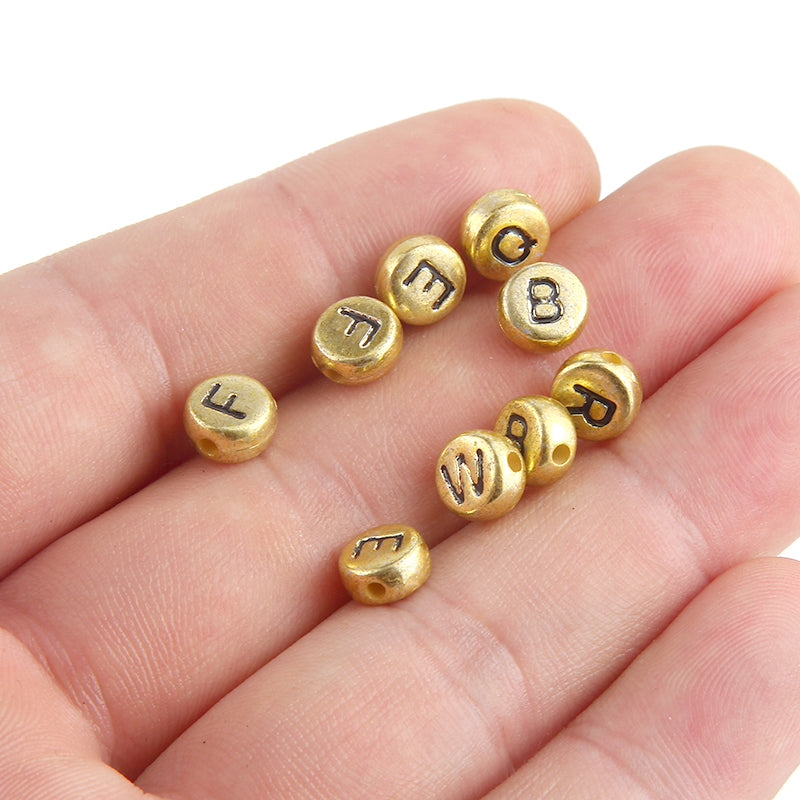 flat round spacer beads