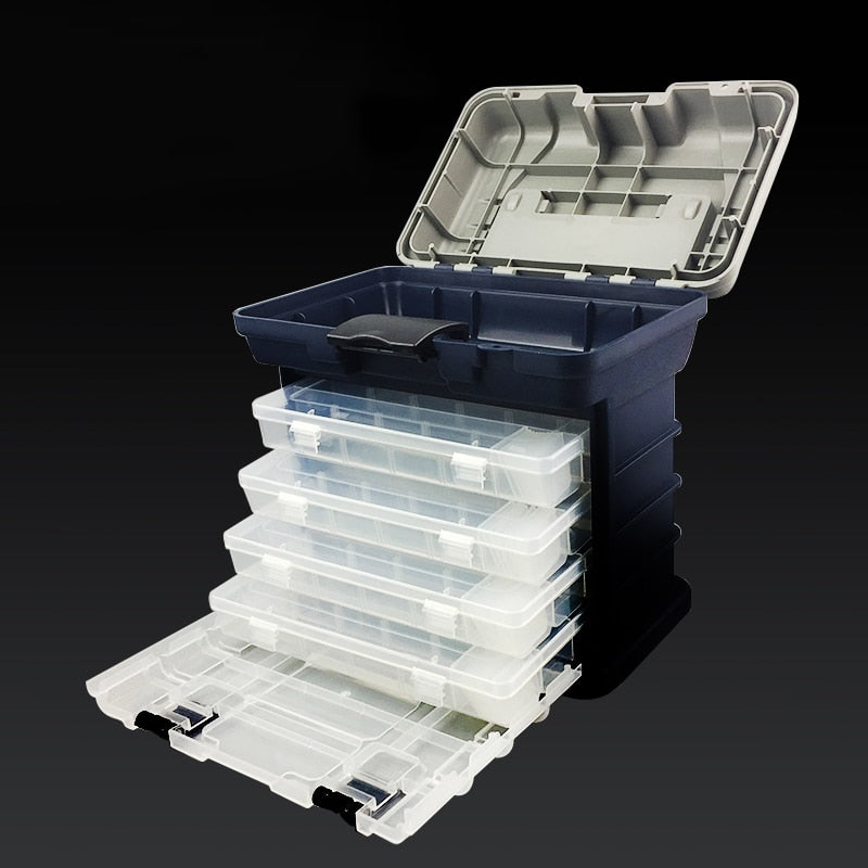 large fishing tackle box