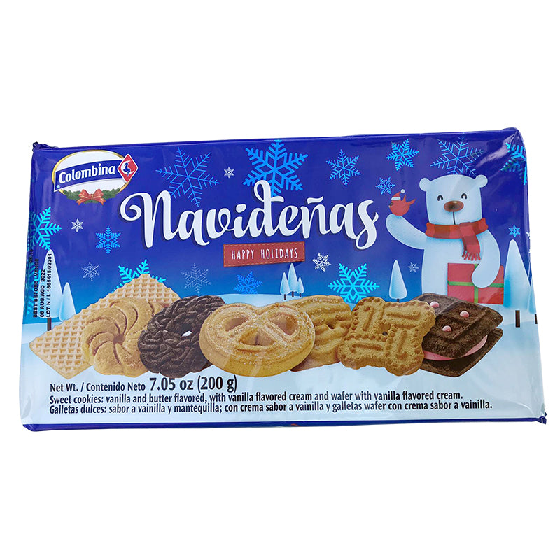 Galletas dulces sabor a vainilla y mantequilla Navideñas ( oz / 20 – Mi  Sabor a Colombia