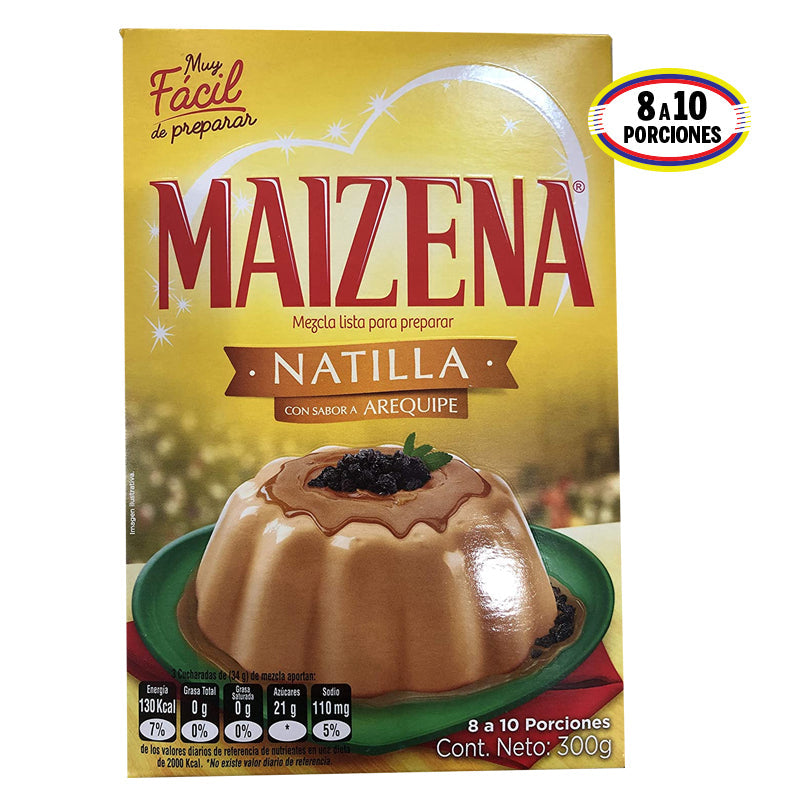 Mezcla para preparar natilla sabor a Arequipe MAIZENA (300 grs.) – Mi Sabor  a Colombia