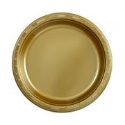 Plastic Plate - Hanna K. Signature - Gold - 9 inch