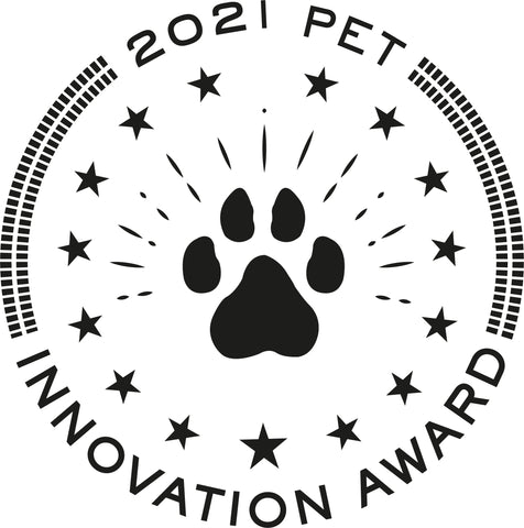 2021 Innovation Award; Circle with paw in middle