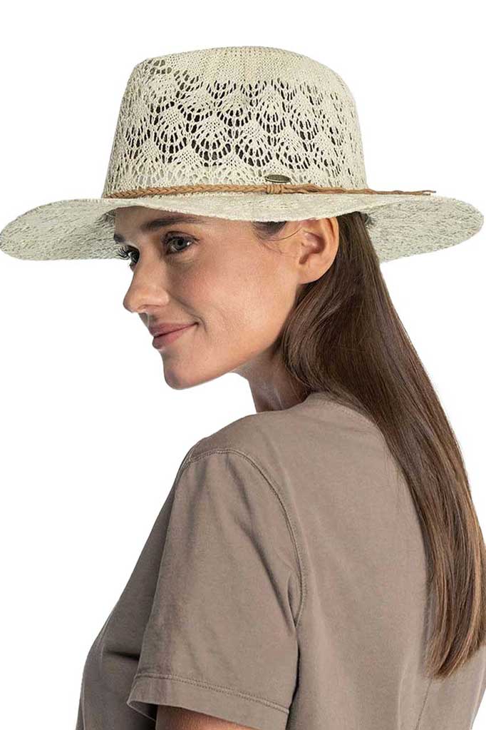 cc banded panama hat