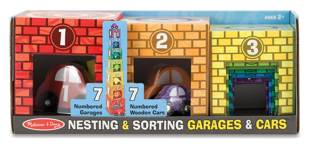 melissa & doug nesting & sorting garages & cars