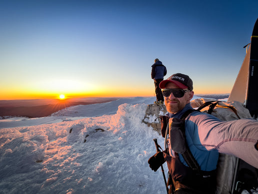 Sunset from the top of Australia (Mt Kosciuszko, 2228m)