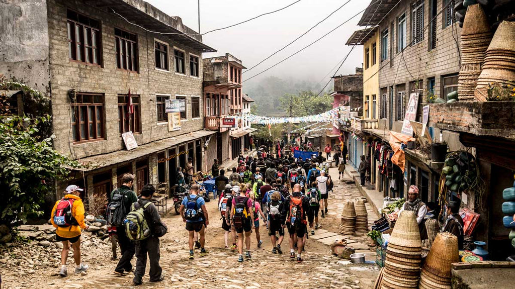 Start of race in Nepal