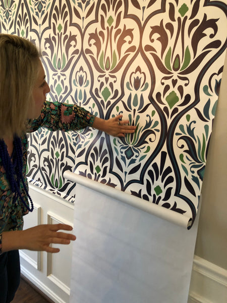 How to Hang Peel and Stick Wallpaper