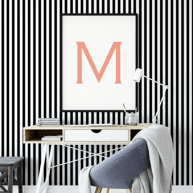 Black And White Removable Wallpaper Muse Wall Studio