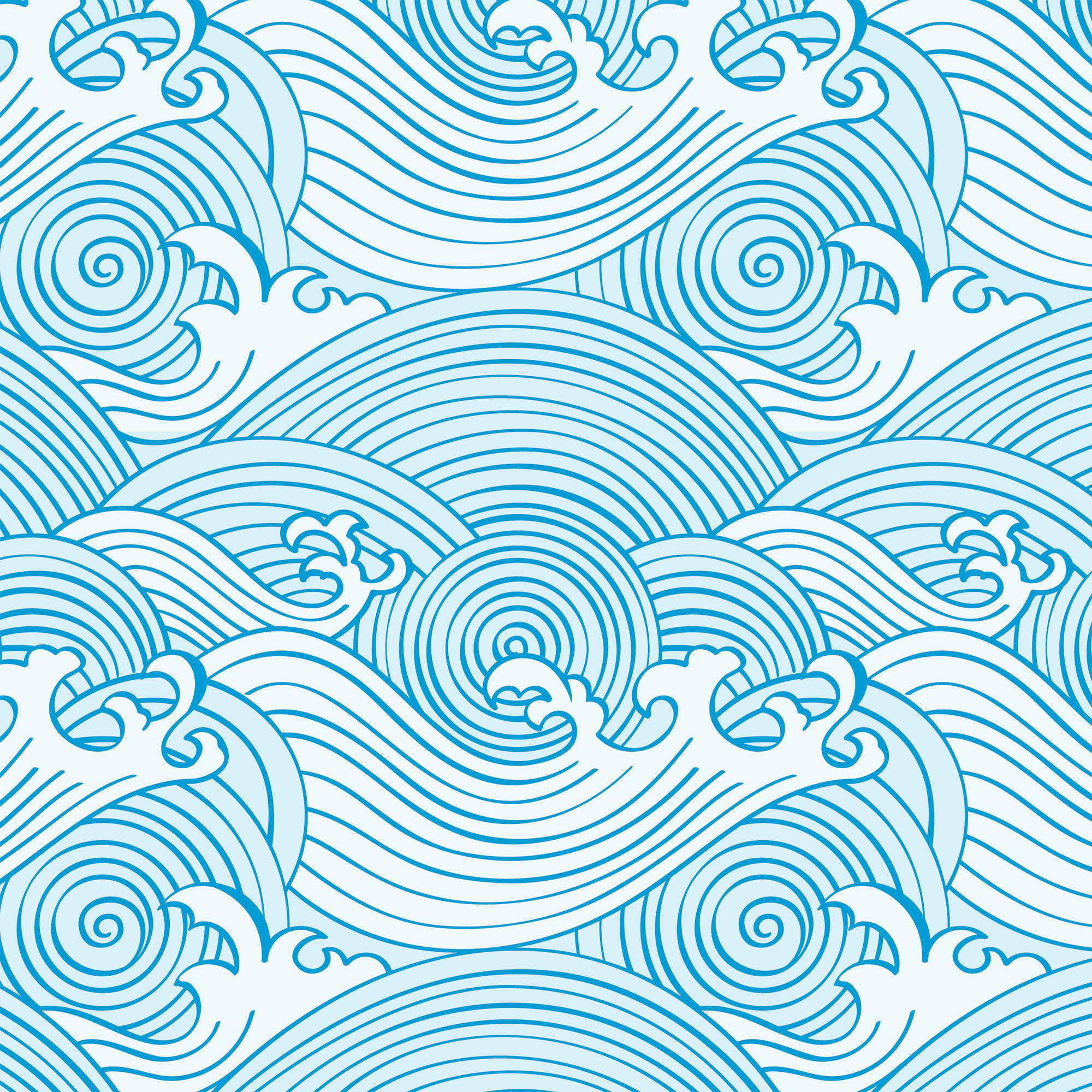 japanese wave pattern wallpaper